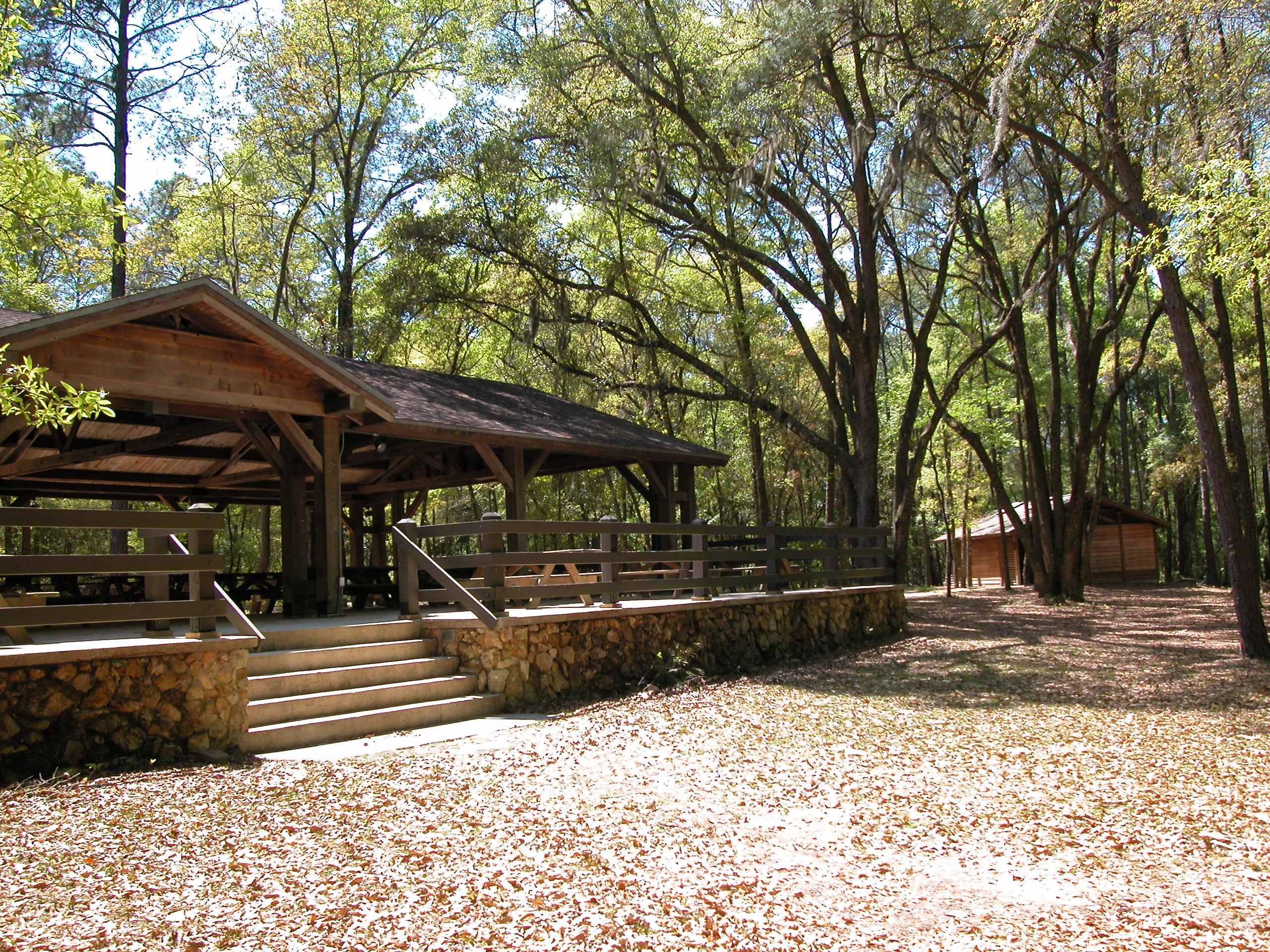 A pavilion in Lake Talquin State Park.